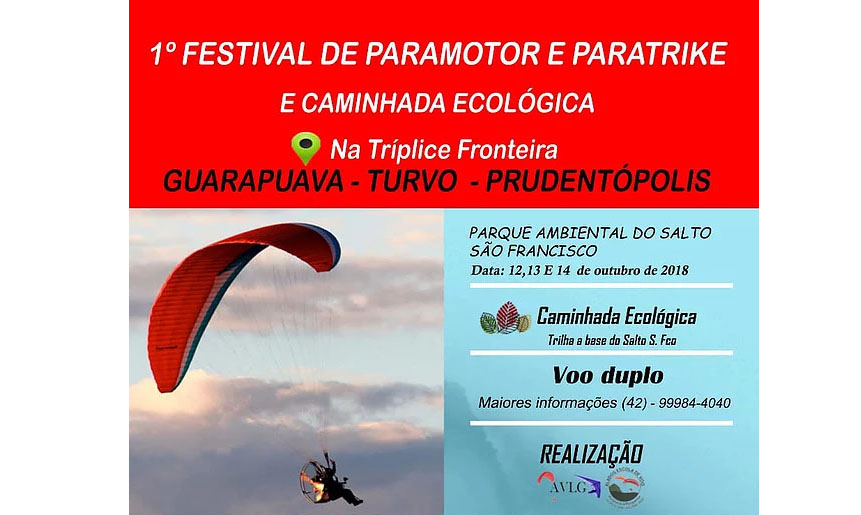 1º Festival de Paramotor e Paratrike em Guarapuava/Turvo/Prudentópolis